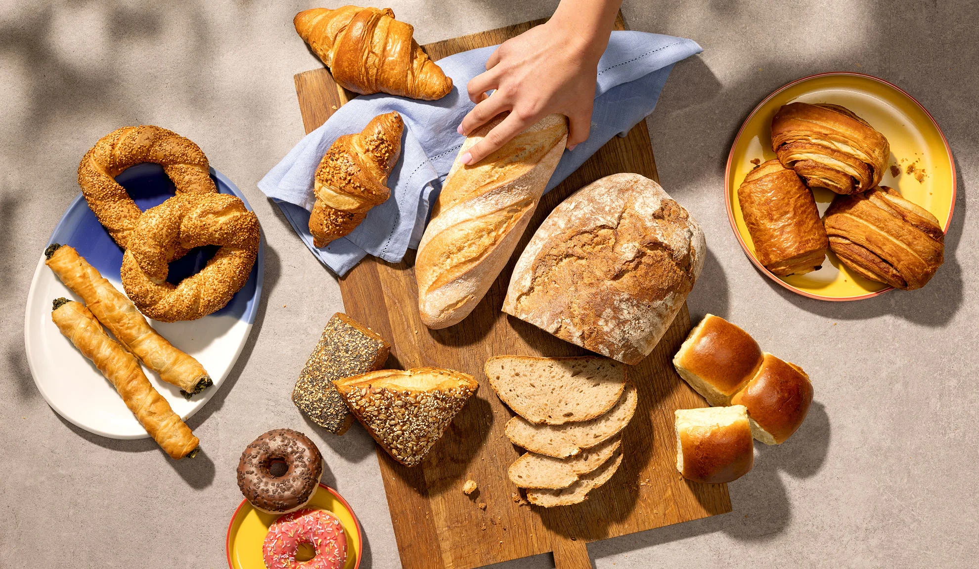 Rustic artisan bread with a crisp crust and airy crumb