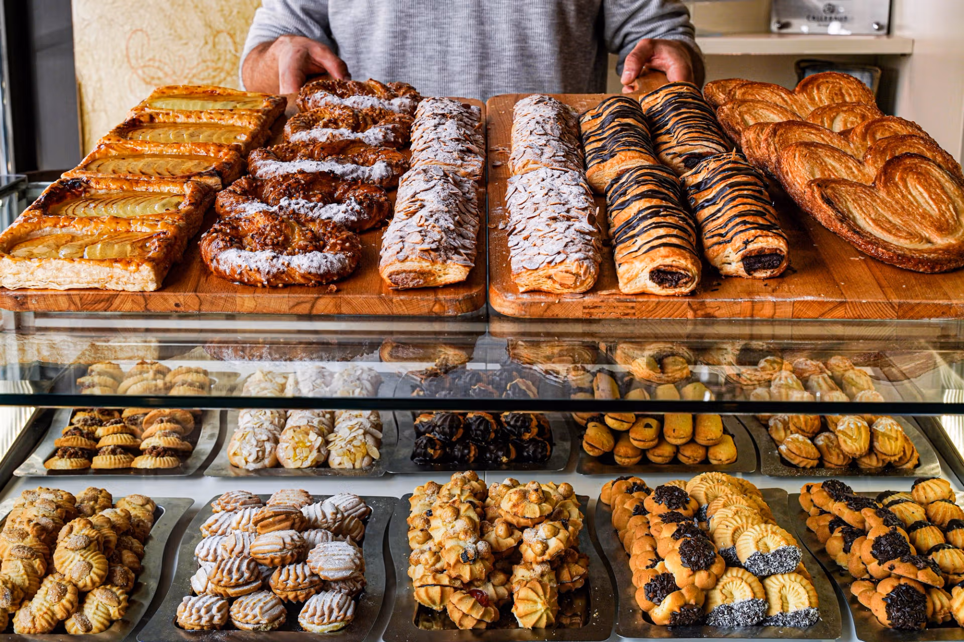 Fresh savory pastries filled with herbs, cheese, and delicious seasonal ingredients